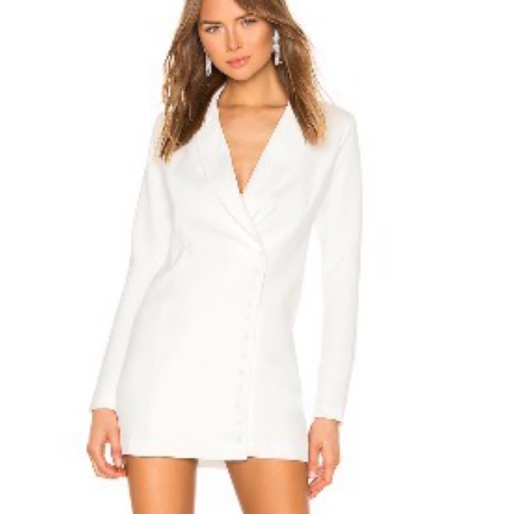 Superdown Armida Button Blazer Dress